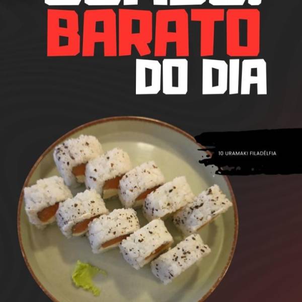 Combo Uramaki Filadélfia (10 peças)